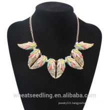 candy alloy resin Angel wings new design choker necklace